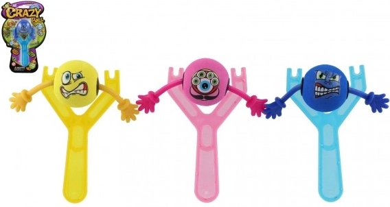 Plastikslynge med smiley 14 cm i tre farver