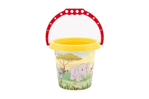 Spand til sand plast 15x13cm 4 farver 12m+