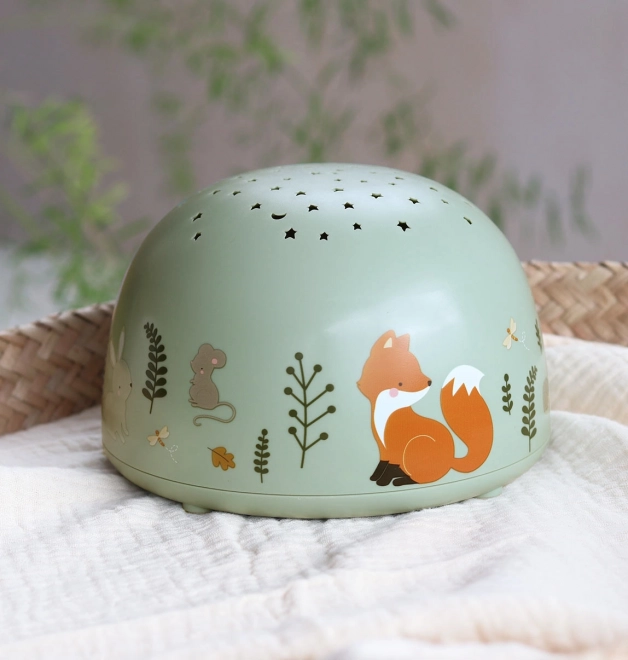 A Little Lovely Company Projektorlampe – Venner fra skoven