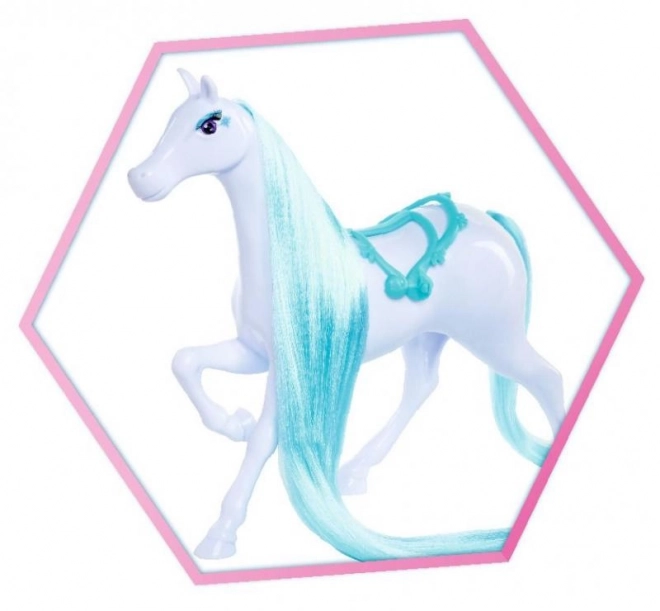 Panenka Steffi med hesten Snow Dream