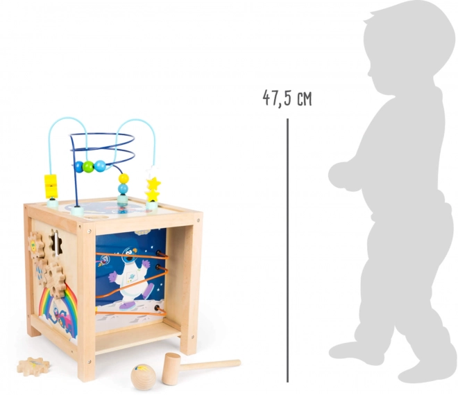 Træ aktivitetskube til børn