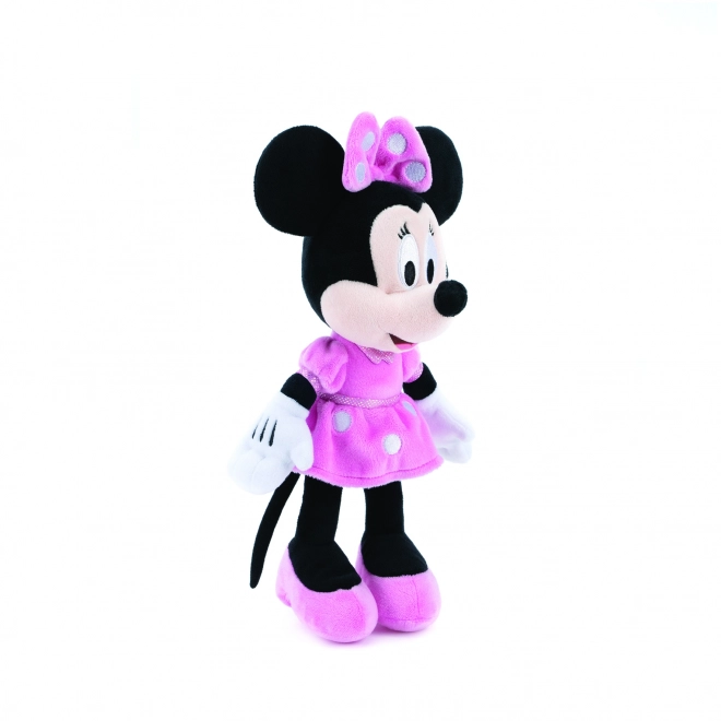 Plys-Minnie i lyserød kjole 30 cm
