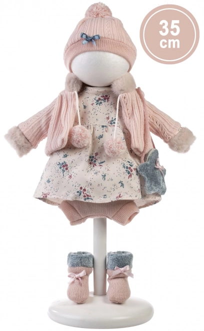 Llorens 535S SARA - realistisk dukke med blødt stofkrop - 35 cm