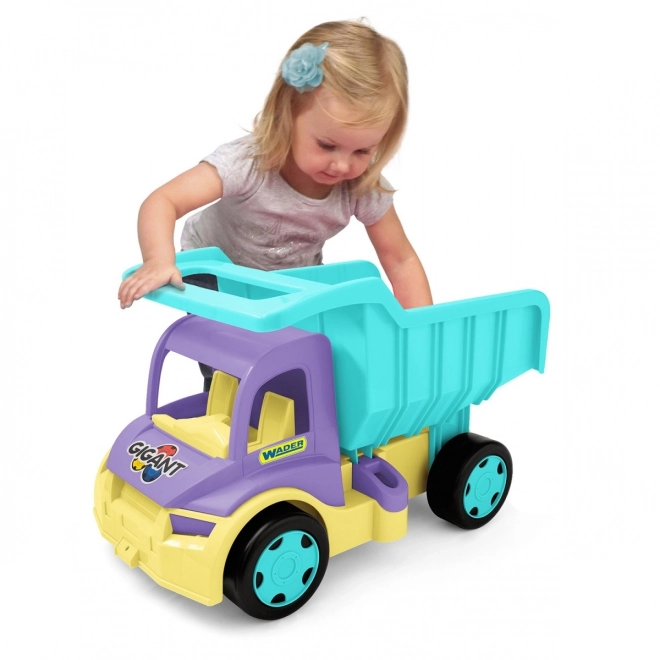 Stor lilla-turkis dumper Gigant Truck