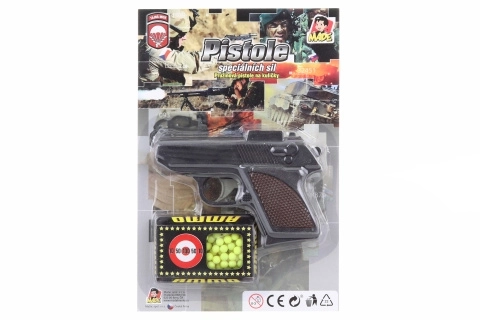 Pistol til kugler, 12cm