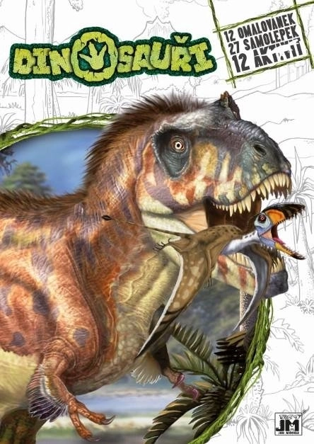 JIRI MODELS Malebog med klistermærker – dinosaurer