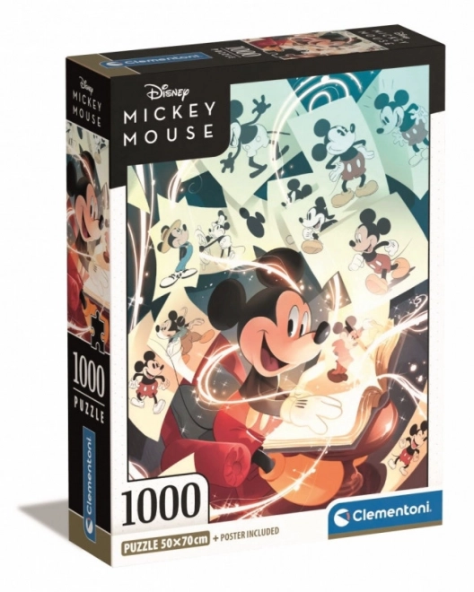Puslespil 1000 brikker Kompakt Mickey Mouse Fest