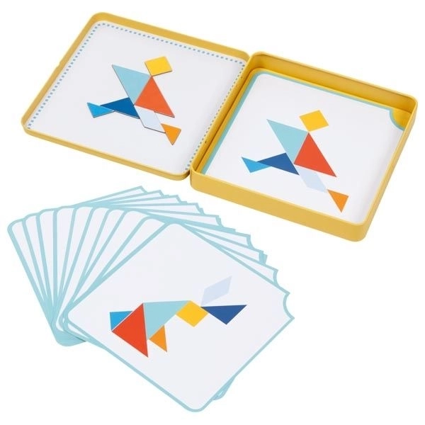 Tangram, magnetisk spil fra firmaet Goki