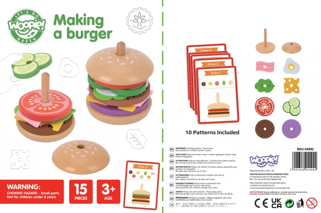 Træ Burgerrestaurant WOOPIE GREEN til børn