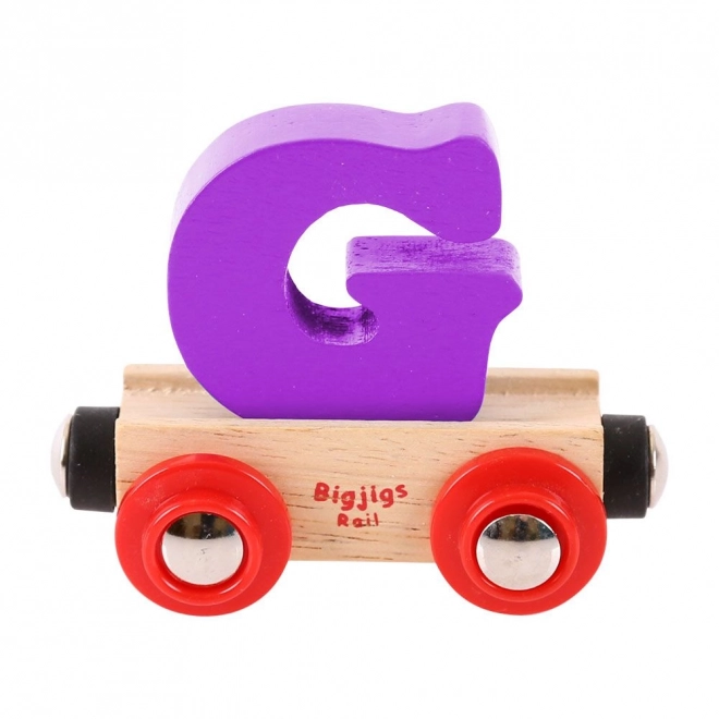 Bigjigs Rail trævogn - bogstav G