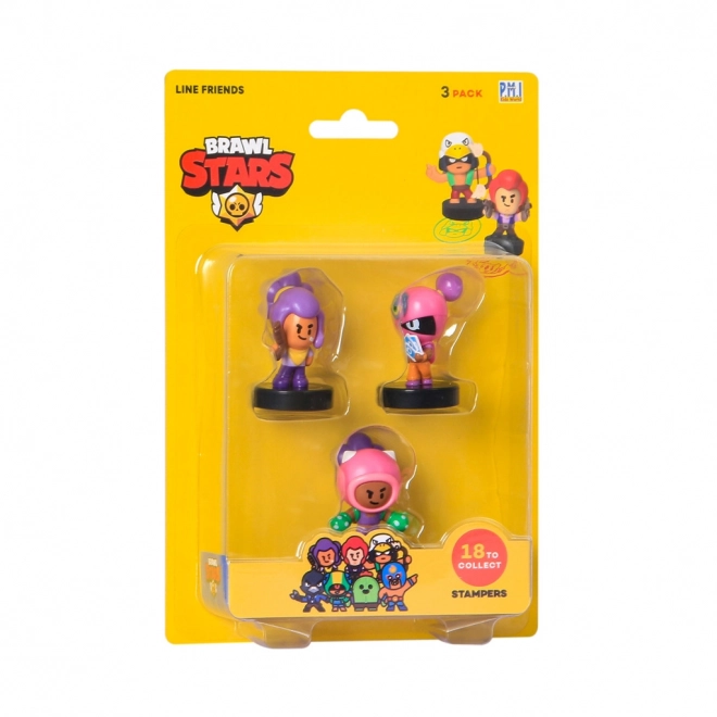 brawl stars 3 pakke figurer med stempler