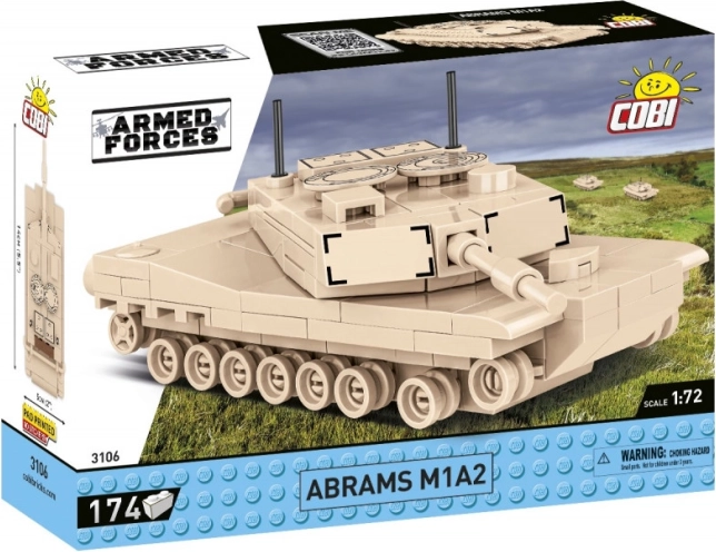 COBI Abrams M1A2 – byggesæt tank 1:72 (174 klodser)
