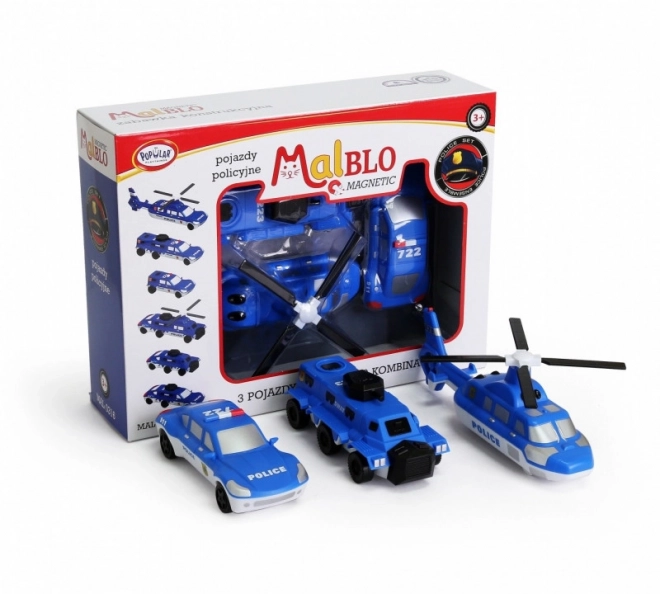 Magnetiske politibiler MalBlo