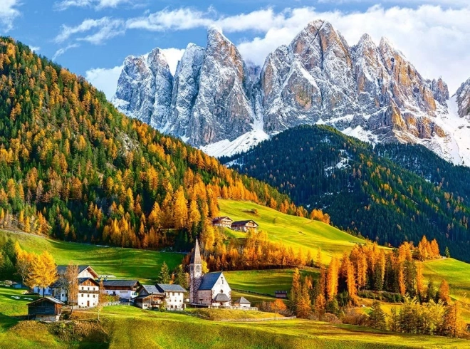 Puslespil 2000 brikker – Skt. Magdalenas kirke, Dolomitterne