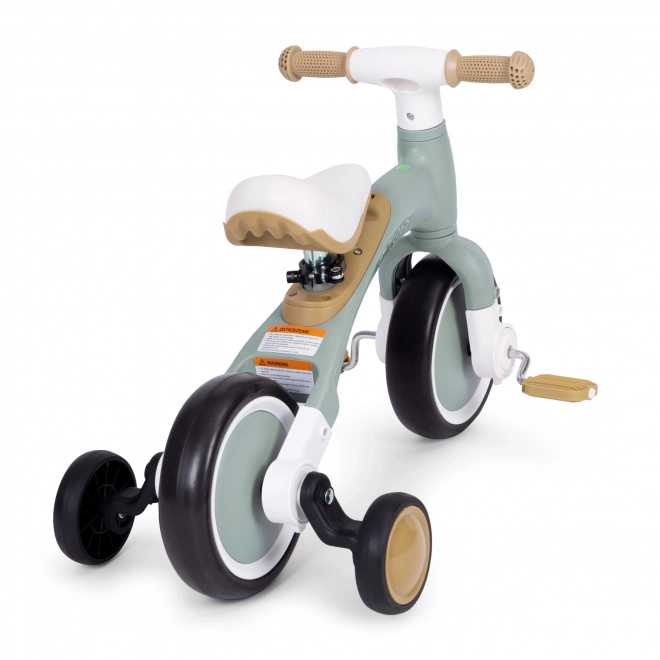 Balanceløbecykel med pedaler - træningshjul 3-i-1 ECOTOYS – Grøn