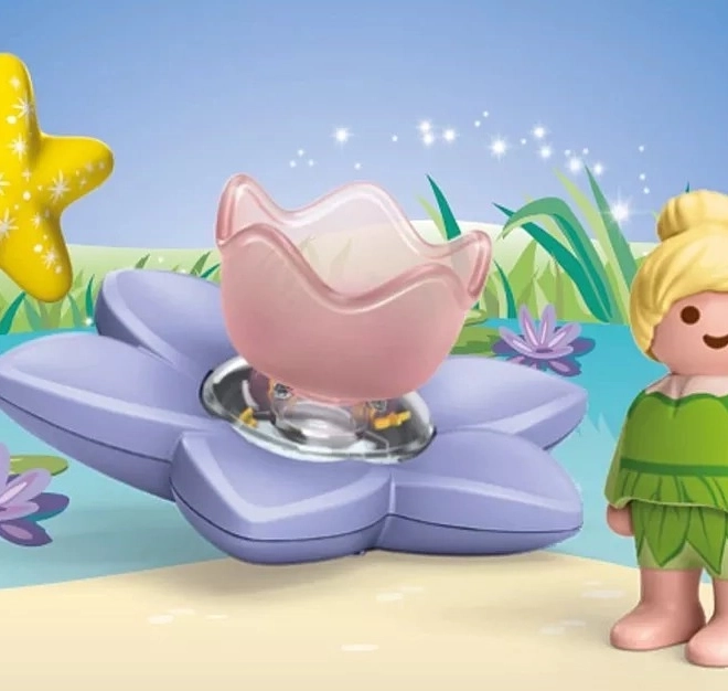 Sæt med figur JUNIOR & Disney: Klokkeblomst og magisk flydende blomst