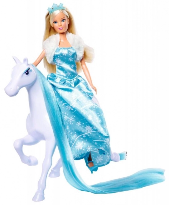 Panenka Steffi med hesten Snow Dream