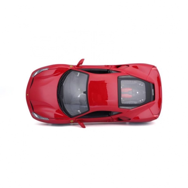 Metalbil Ferrari 488 GTB rød