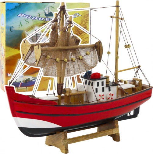 Dekorativ model af fiskerbåd