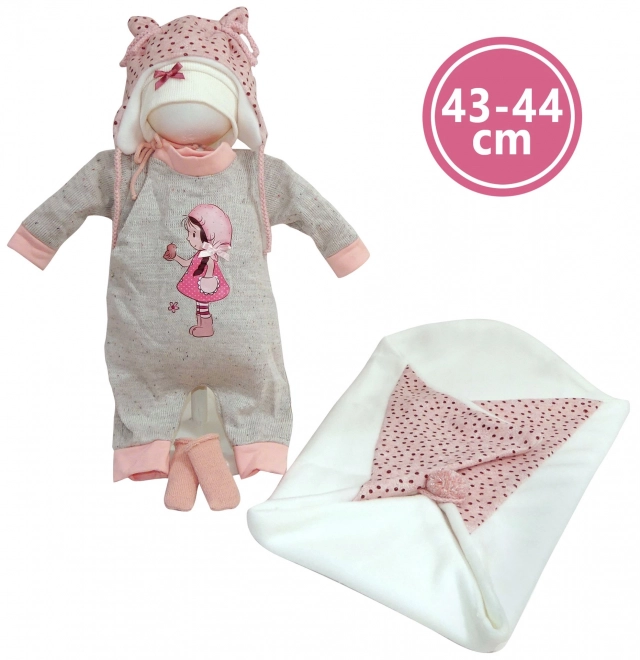 Llorens M844-60 tøj til babydukke NEW BORN størrelse 43-44 cm
