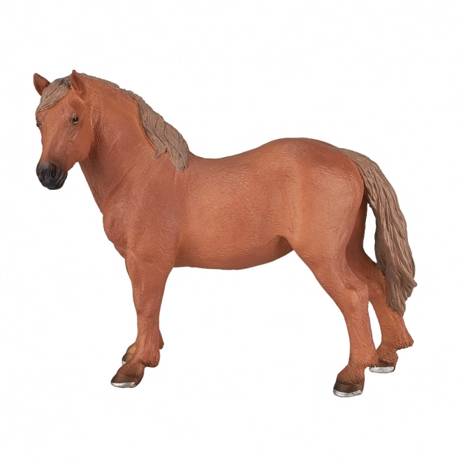 Figur af brun hoppe Suffolk Punch