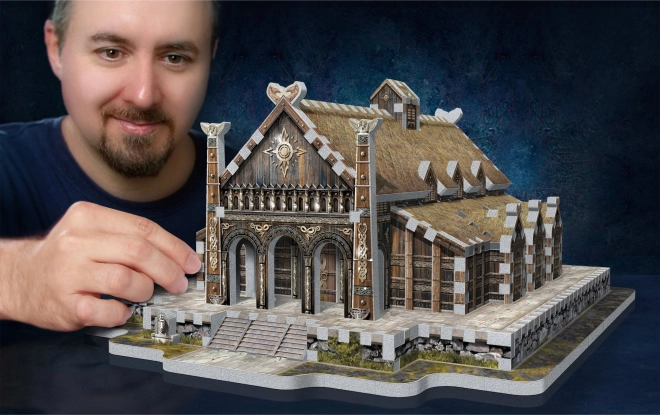 WREBBIT 3D puslespil Ringenes Herre: Den Gyldne Sal Edoras