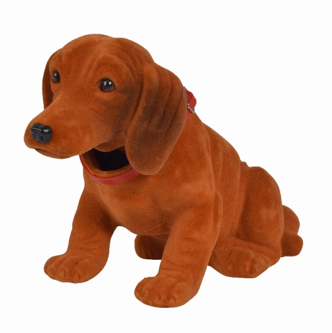Gravhund med vippende hoved - 27 cm