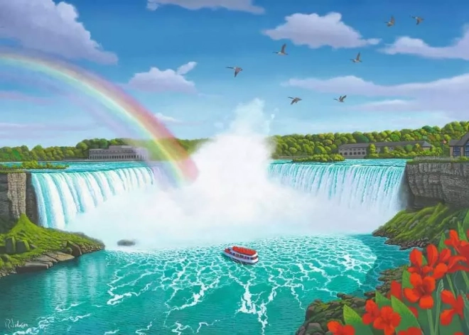 Puslespil Niagara-vandfaldene 1000 brikker