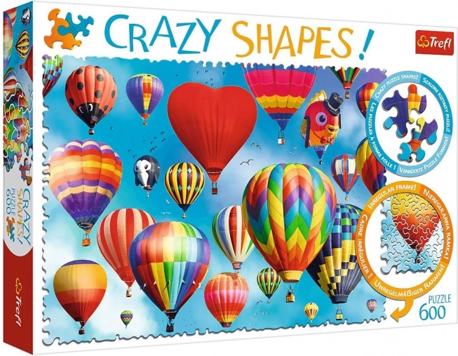 Puslespil 600 Crazy Shapes Farvede balloner