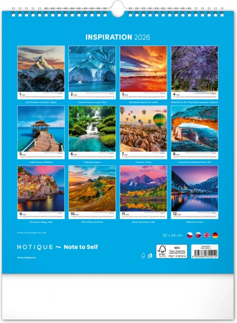 Vægkalender Inspiration 2026