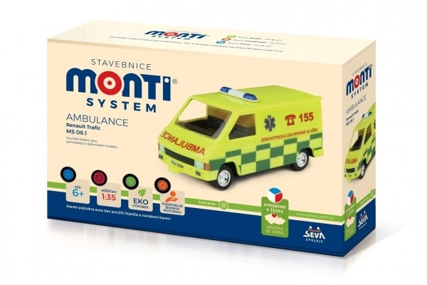 Byggesæt Monti System MS 06.1 Ambulance Renault Trafic 1:35