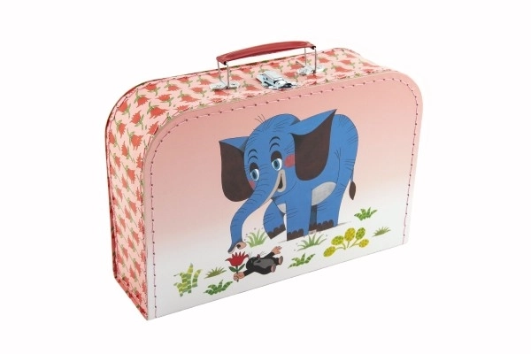 Syet Kuffert/Kuffert Muldvarp og Elefant 30x21x9,5cm