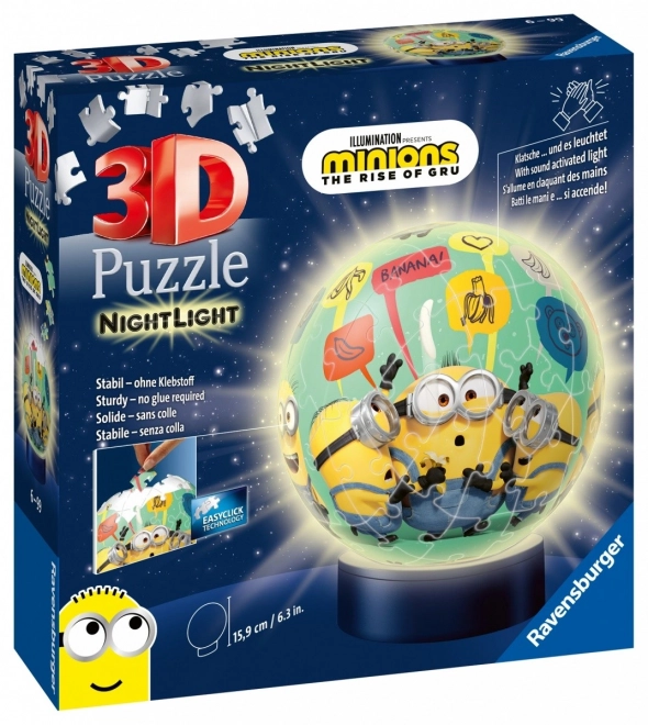 3D puslespil lysende bold Minions