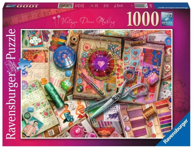Ravensburger puslespil Høj Skrædderkunst 1000 brikker