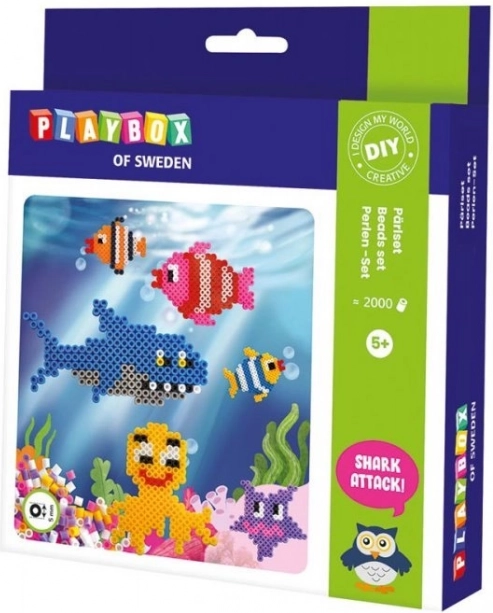 Strygeperlesæt Undervandsverden 2000 stk PLAYBOX