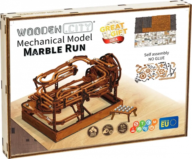 WOODEN CITY 3D træpuslespil Kuglebane 265 dele