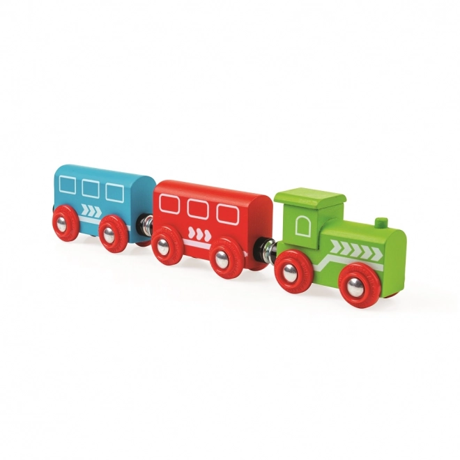 Bigjigs Rail Træjernbanesæt med landevej 80 dele