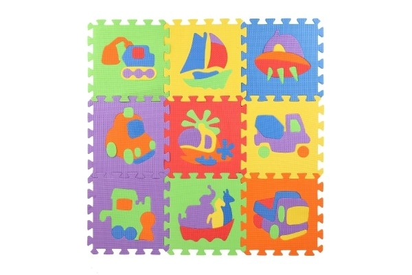 Skumpuslespil Transportmidler 29x29x1cm 10stk i folie