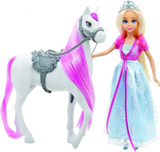 Magisk prinsesse i glitrende kjole