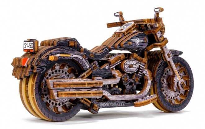WOODEN CITY 3D puslespil Motorcykel Cruiser Begrænset udgave 168 dele