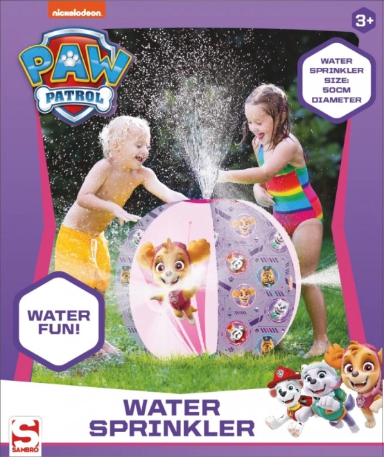 Vand oppustelig spredekugle 50 cm Paw Patrol pink