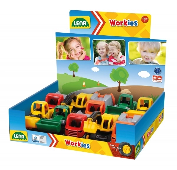Autobiler plast 12-14cm 18m+ 1 stk