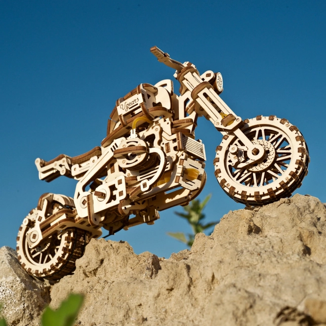 Ugears 3D puslespil Motorcykel med sidevogn 380 stykker