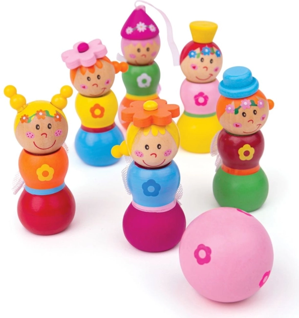 Bigjigs Toys træ-kegler feer