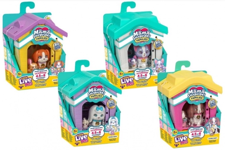 Little Live Pets Mama Surprise Families – hus til mor og hvalpe