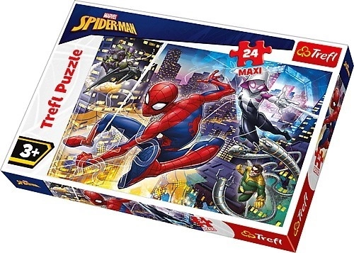 Maxi puslespil 24 brikker – UFORTRØDEN SPIDER‑MAN