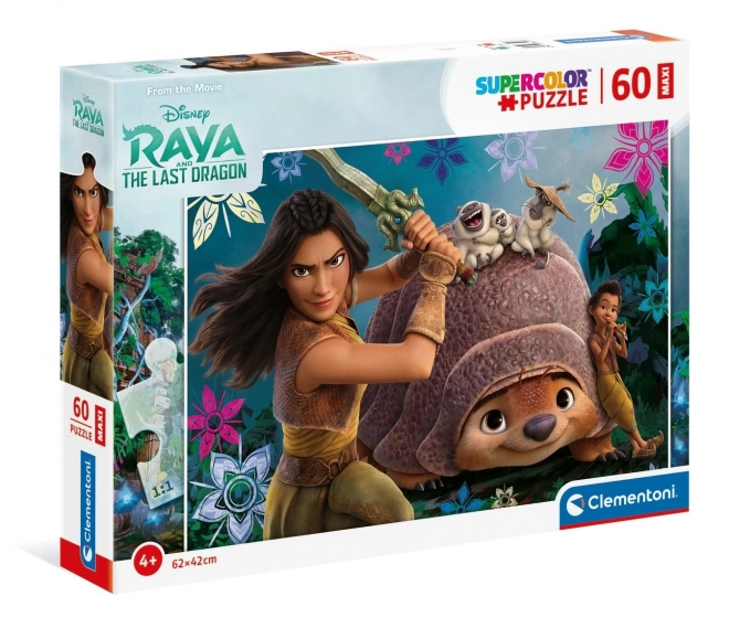 Raya og dragen - puslespil MAXI 60 stykker