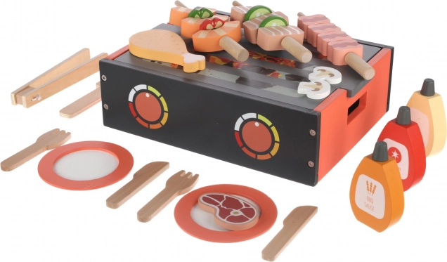 Træsæt til BBQ-grill
