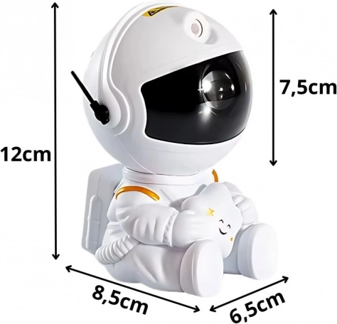 Stjerneprojektor siddende astronaut med fjernbetjening
