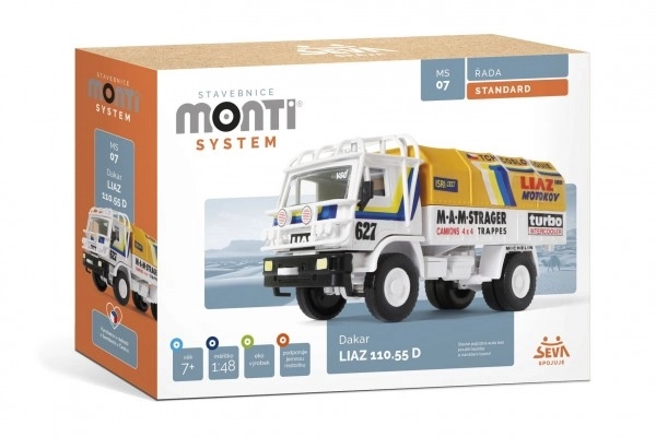 Byggesæt Monti System MS 07 Dakar Liaz 1:48 i æske 22x15x6cm